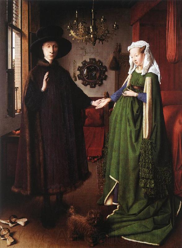 EYCK, Jan van Portrait of Giovanni Arnolfini and his Wife df Germany oil painting art